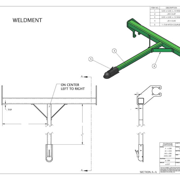 DIY 4 Foot Cultipacker Drawings - Image 2